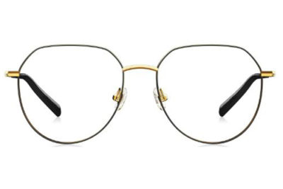 Optical BJ7113B12 gold with shiny black rim 52 Unisex Eyeglasses