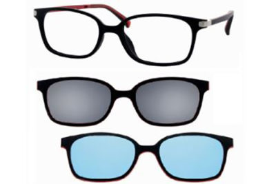 CentroStyle F007247002000 MATT BLACK/RED 4   Eyeglasses