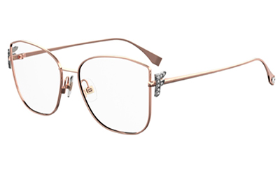 Fendi Ff 0390/g DDB/16 GOLD COPPER 56 Women’s Eyeglasses