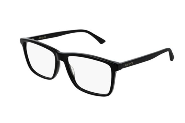 Gucci GG0407O 005-black-black-transpare 57 Men’s Eyeglasses