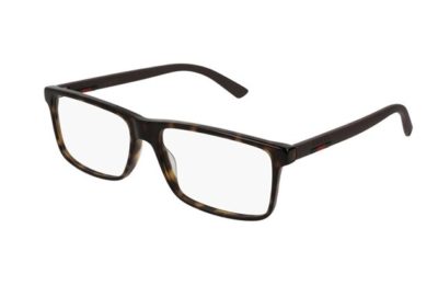 Gucci GG0424O 006-havana-brown-transpar 58 Men’s Eyeglasses