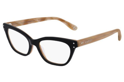 Gucci GG0570O 007 black brown transpare 52 Women’s Eyeglasses