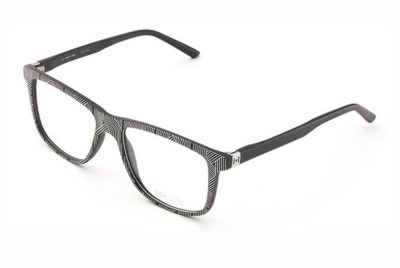 Pop Line IV057.TWI.009 bold twist black and whit 53 Eyeglasses