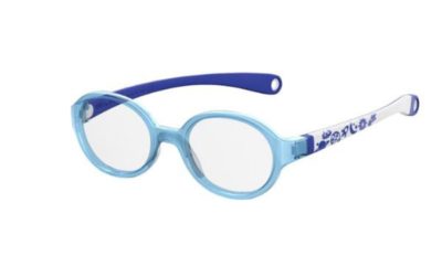 Safilo Sa 0004/n S38/16 BLUEWHTPTTRN 42 Kids Eyeglasses