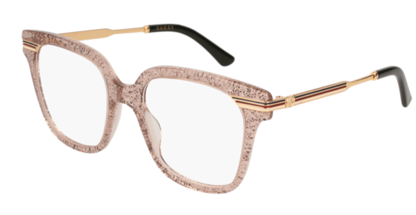 Gucci GG0284O 003-nude-gold-transparent 50 Women’s Eyeglasses