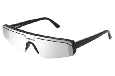 Balenciaga BB0003S 005 black black silver  Unisex sunglasses