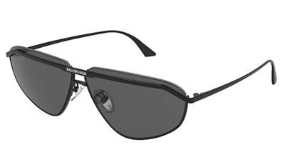 Balenciaga BB0138S 001 black black grey 66 Men's sunglasses