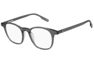 Montblanc MB0153O 004 grey grey transparent 48 Men's eyeglasses