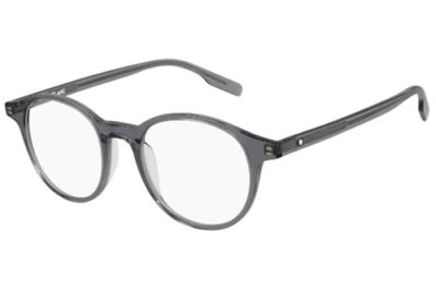 Montblanc MB0154O 003 grey grey transparent 49 Men's eyeglasses