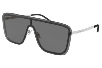 Saint Laurent SL 364 MASK 001 silver silver grey  Unisex sunglasses
