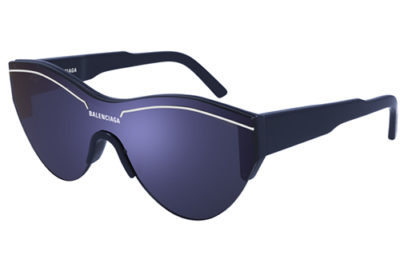 Balenciaga BB0004S 010 blue blue blue  Unisex sunglasses