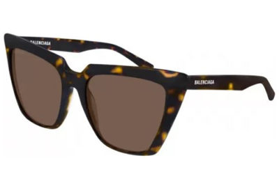 Balenciaga BB0046S 002 havana havana brown 55 Women's sunglasses