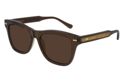 Gucci GG0910S 003 brown brown brown 53 Men's Sunglasses