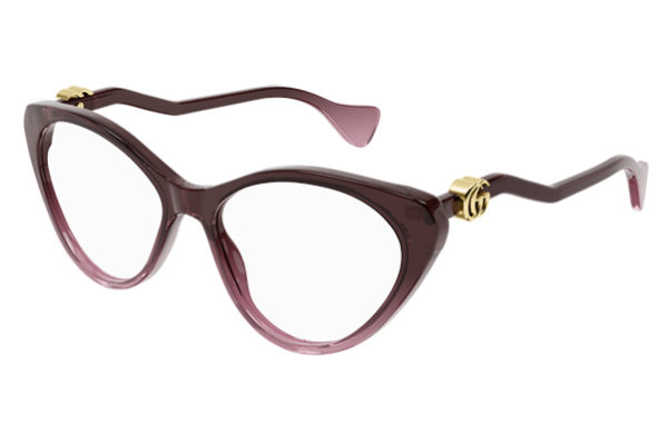 Gucci GG1013O 003 burgundy burgundy tra 55 Women's Eyeglasses