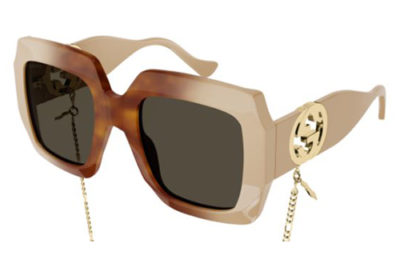 Gucci GG1022S 003 havana ivory brown 54 Women's Sunglasses