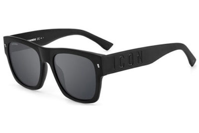 DSquared Icon 0004/s 003/T4 MATT BLACK 55 Men's Sunglasses