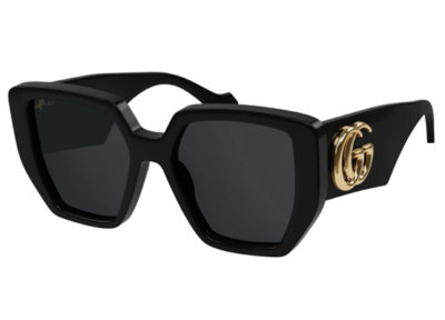Gucci GG0956S 003 black black grey 54 Women's Sunglasses