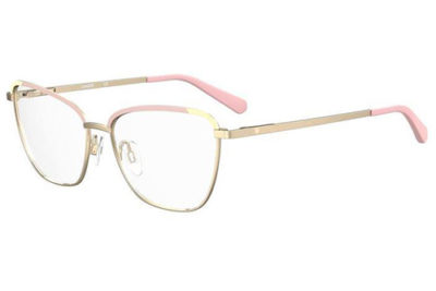 Moschino love Mol594 589/15 PINK YELLGD 56 Women's Eyeglasses