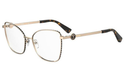 Moschino Mos587 RHL/16 GOLD BLACK 53 Women's Eyeglasses