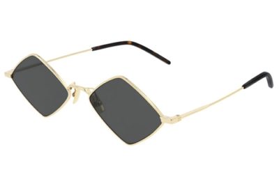 Saint Laurent SL 302 LISA 004 gold gold grey 55 Unisex Sunglasses