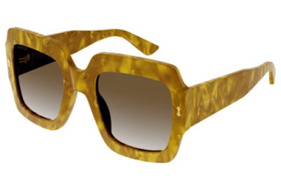 Gucci GG1111S 004 yellow yellow brown 53 Women's Sunglasses