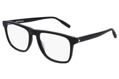 Montblanc MB0014O 001 black black transpare 55 Men's Eyeglasses