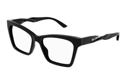 Balenciaga BB0210O 001 black black transpare 53 Women's Eyeglasses