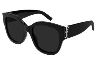 Saint Laurent SL M95/F 005 black black grey 56 Women's Sunglasses