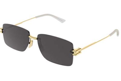 Bottega Veneta BV1126S 002 gold grey 58 Men's Sunglasses