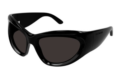 Balenciaga BB0228S 001 black black grey 64 Women's sunglasses
