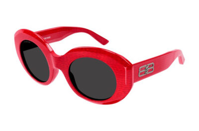 Balenciaga BB0235S 003 red red grey 52 Women's sunglasses