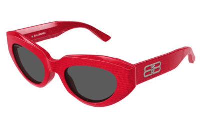 Balenciaga BB0236S 003 red red grey 52 Women's sunglasses
