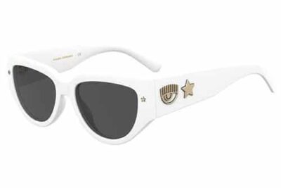 Chiara Ferragni Cf 7014/s VK6/IR WHITE 54 Women's Sunglasses
