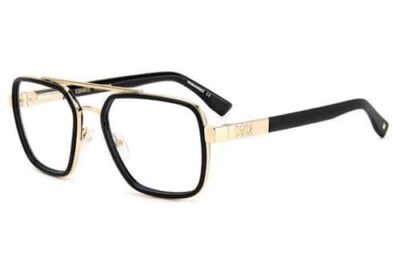 DSquared2 D2 0064 RHL/19 GOLD BLACK 55 Men's Eyeglasses