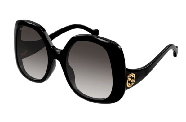 Gucci GG1235S 001 black black grey 55 Women's Sunglasses