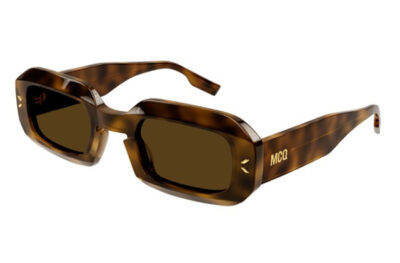 McQueen MQ0361S 002 havana havana brown 49 Unisex Sunglasses