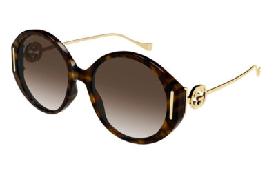 Gucci GG1202S 003 havana gold brown 57 Women's sunglasses