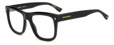 DSquared2 D2 0114 807/21 BLACK 50 Men's Eyeglasses