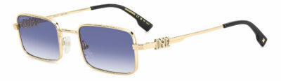 DSquared2 D2 0104/s LKS/08 GOLD BLUE 52 Men's Sunglasses
