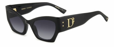 DSquared2 D2 0132/s 807/9O BLACK 55 Women's Sunglasses