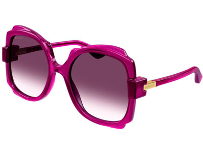 Gucci GG1431S 003 violet violet violet 57 Women's Sunglasses