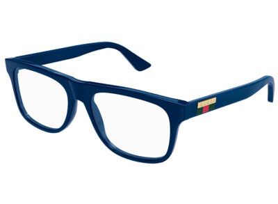 Gucci GG1117O 004 blue blue transparent 56 Men's Eyeglasses