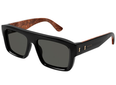 Gucci GG1461S 001 black black grey 55 Men's Sunglasses
